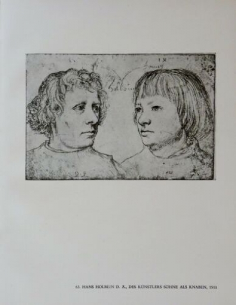 1947 - Hans Holbein D.Ä. und Hans Holbein D. J., alter Druck